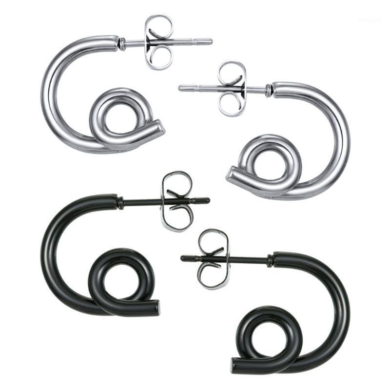 

Stud 1Pair Stainless Steel Piercings Earrings Gothic Rock Hip Hop Style Industriel Piercing Cartilage Jewelry Gift1