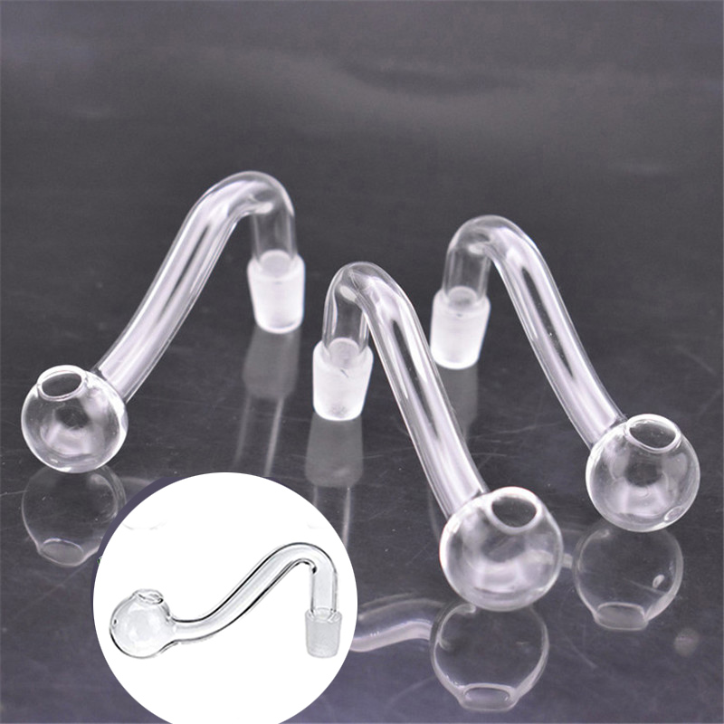 

cheapest 10mm 14mm 18mm male female glass oil burner pipes thick clear bubbler oil burner pipe for oil rigs glass bongs dhl free