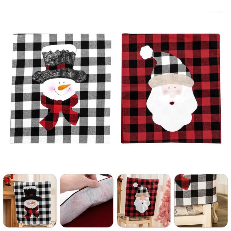 

2Pcs Chair Decorative Covers Adorable Chair Covers Christmas Back1