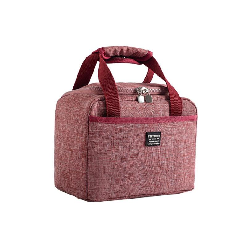 

Portable Oxford Cloth Thermal Insulated Storage Tote Lunch Picnic Handbag