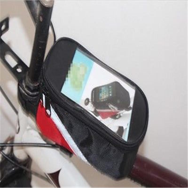 

Portable Outdoor Cycling Bag Quality Waterproof Cycling Bike Bicycle Front Frame Convenient Zip Bag Mobile Phone Storage