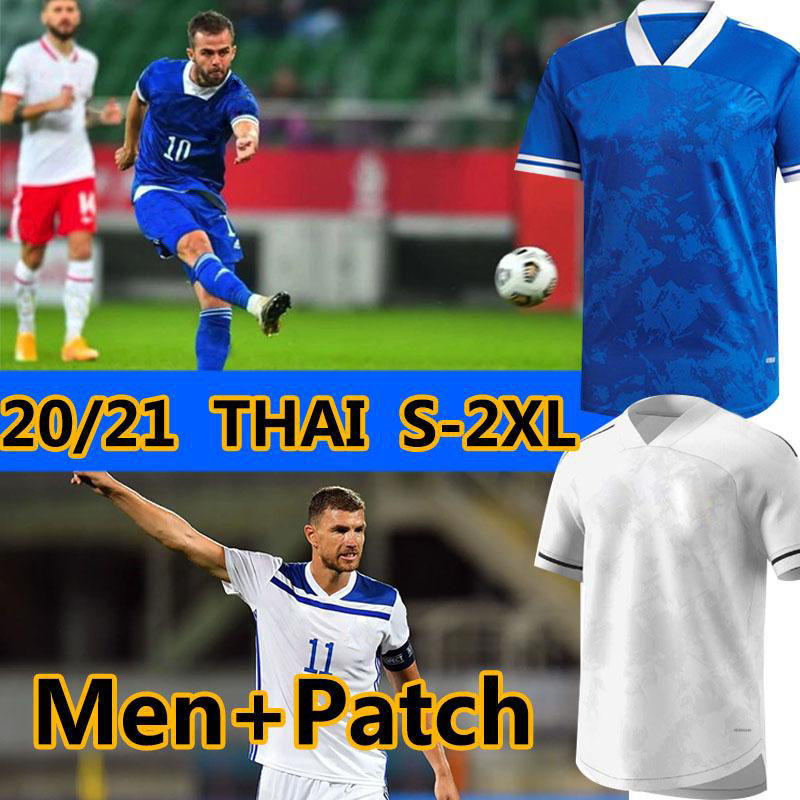 

20 21 Bosnia-Herzegovina National team soccer jerseys 2020 2021 Home Blue football shirts Dzeko Pjanic Visca Hodzic Gojak Krunic Uniforms, 20-21 home