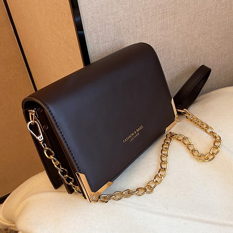 

Retro Female Bag 2022 New High-end Small Square Bag Western Style Single Shoulder Messenger, Black