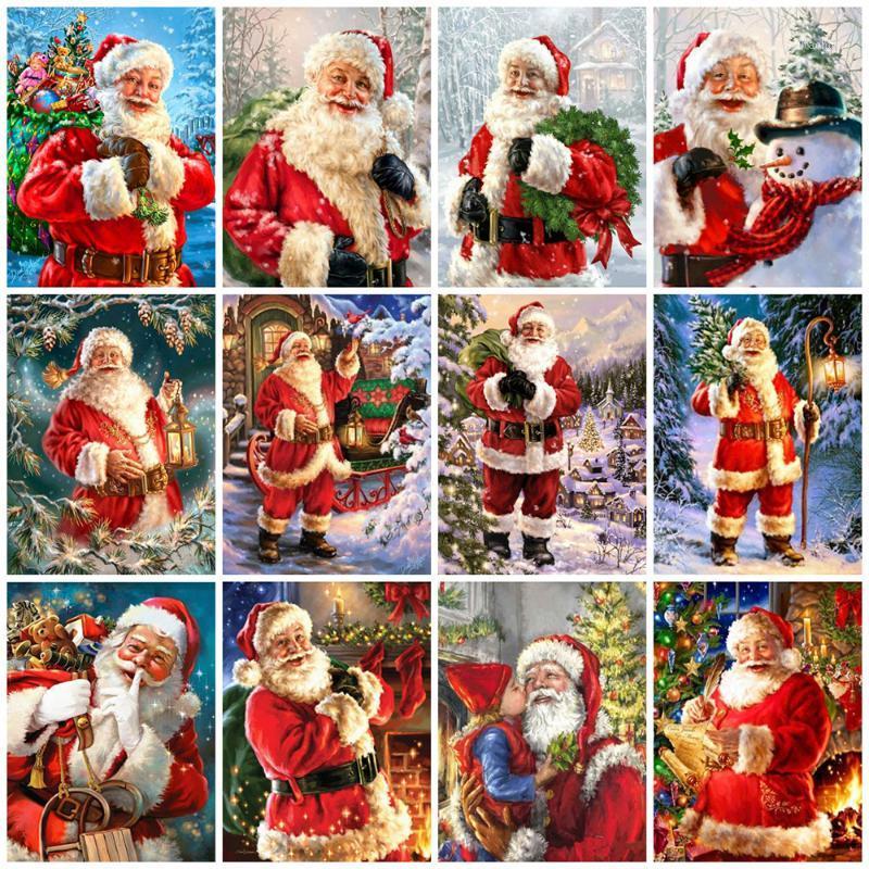 

EverShine 5D DIY Christmas Diamond Painting Full Square Santa Claus Cross Stitch Rhinestones Art Bead Picture Kits Home Decor1