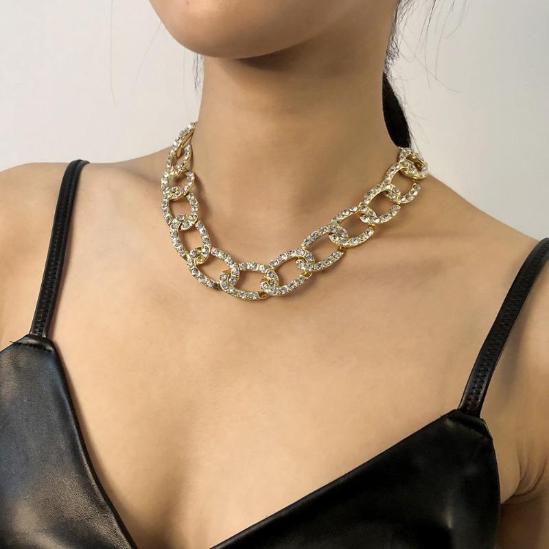 

PHYANIC Chic Thick O Chain Choker Necklaces for Women Gold Color Stainless Steel Metal Link Chains Collar Jewelry Accessories