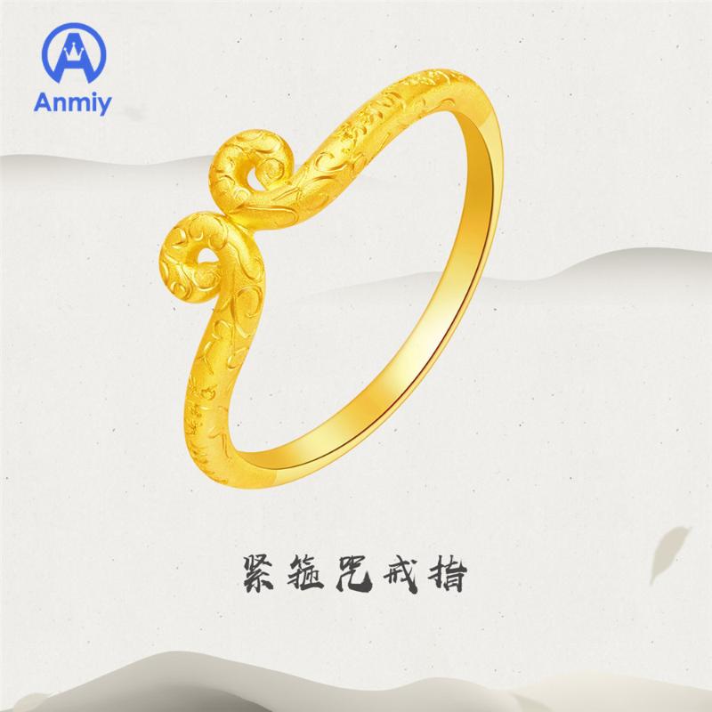 

Anmiy New Version of Net Red Tight Hoop Curse Color Open Female Personality Low Luxury Ring Jewelry Charming On Party As A Queen