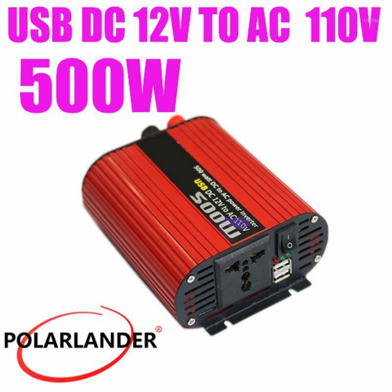 

Polarlander Power Inverter 500W Red Oval DC 24V to AC 220V DC 12V to AC 110V/ 12V 220V/ 24V 110V1