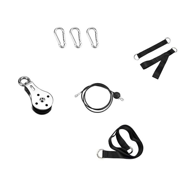 

Cable Machine Attachments Rope D-Handle Cable Pulley for Gym Fitness Equipment Weight Lifting Workout