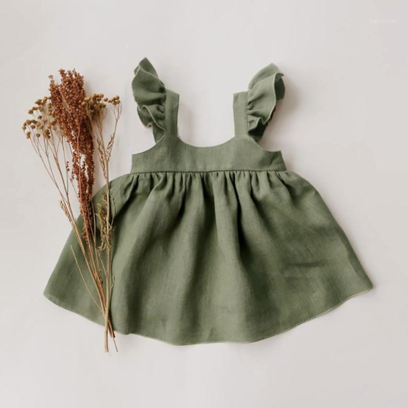 

Baby Girl Dresses Summer Soft Cotton Linen Solid Color Newborn Baby Girl Clothes Cute Infant toddler Girls Clothing1, 18