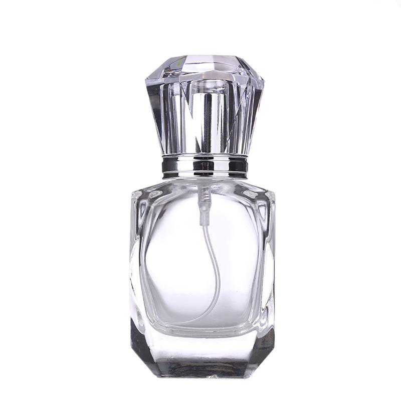 

50pcs/lot 30ML Transparent Glass Perfume Bottle Travel Spray Bottle Glass Refillable Sprayer Empty Cosmetic Container