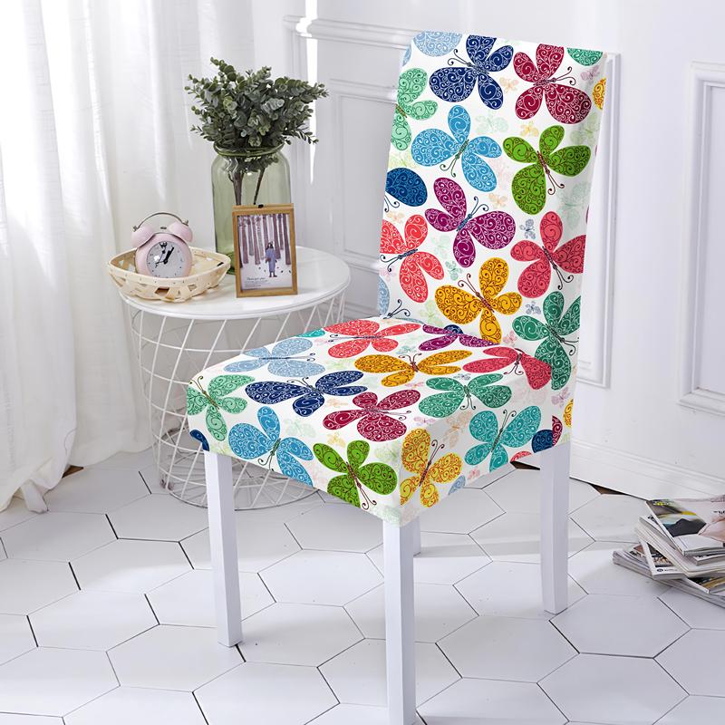 

Elastic Universal Office Chair Cover Dining Stretch Seat Covers Spandex Anti-dirty Removable For Kitchen Banquet Wedding
