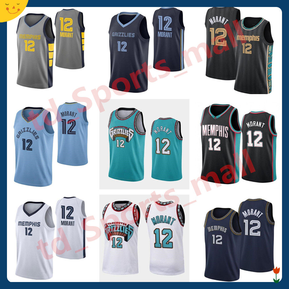 

Basketball jersey 12 Ja Morant Stitch Jerseys, Black;red