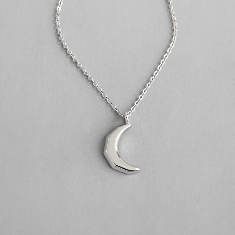 

XT221 Korean 925 Sterling Silver Necklace Jane Moon Necklace Female Collar Neck Chain Personal Silver Wicca Elf Yaoi Gothic