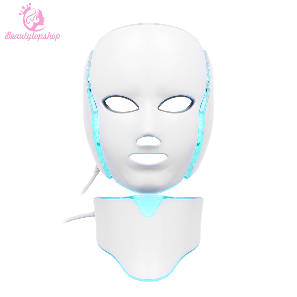 PDT Photon LED Facial Mask Skin Rejuvenation Photodynamic Beauty Therapy 7 Colors Lights For Pigmentation Correction