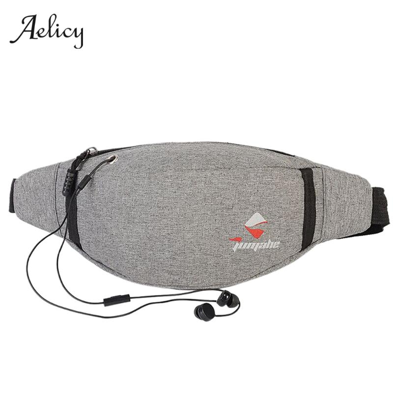 

Aelicy Waist Bag Female Belt New Brand Fashion Waterproof Chest Handbag Unisex Sport Pack Ladies Waist Pack Belly Bags Purse, Sky blue
