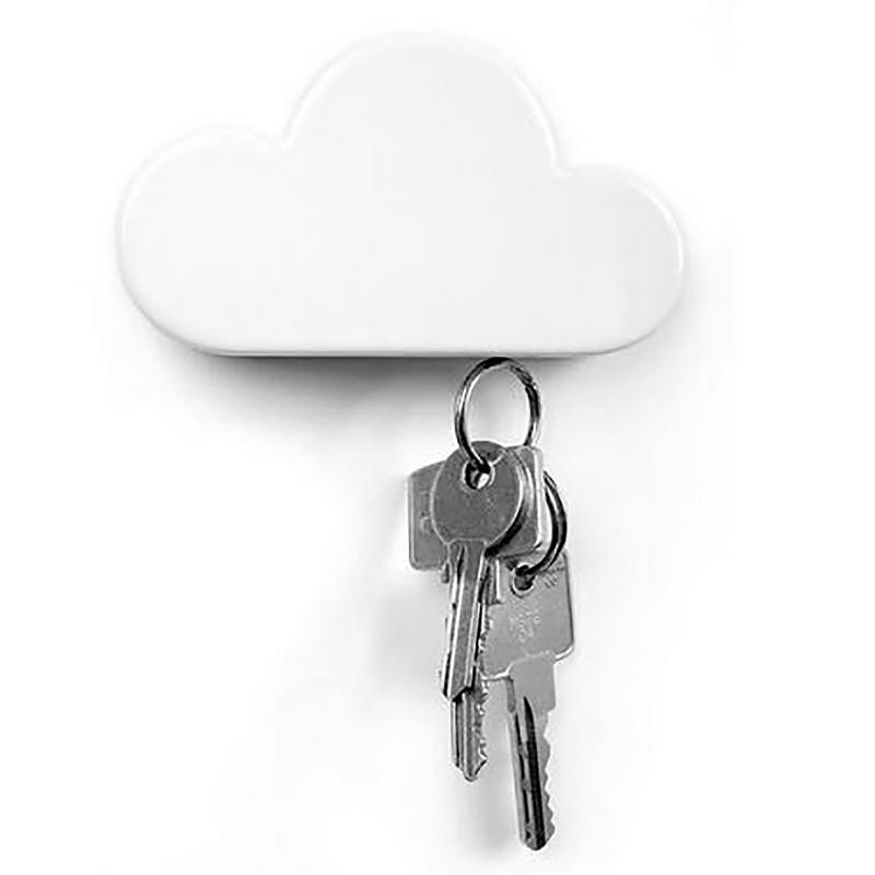 

Key magnet white magnetic seat cloud-shaped household ABS plastic practical high quality