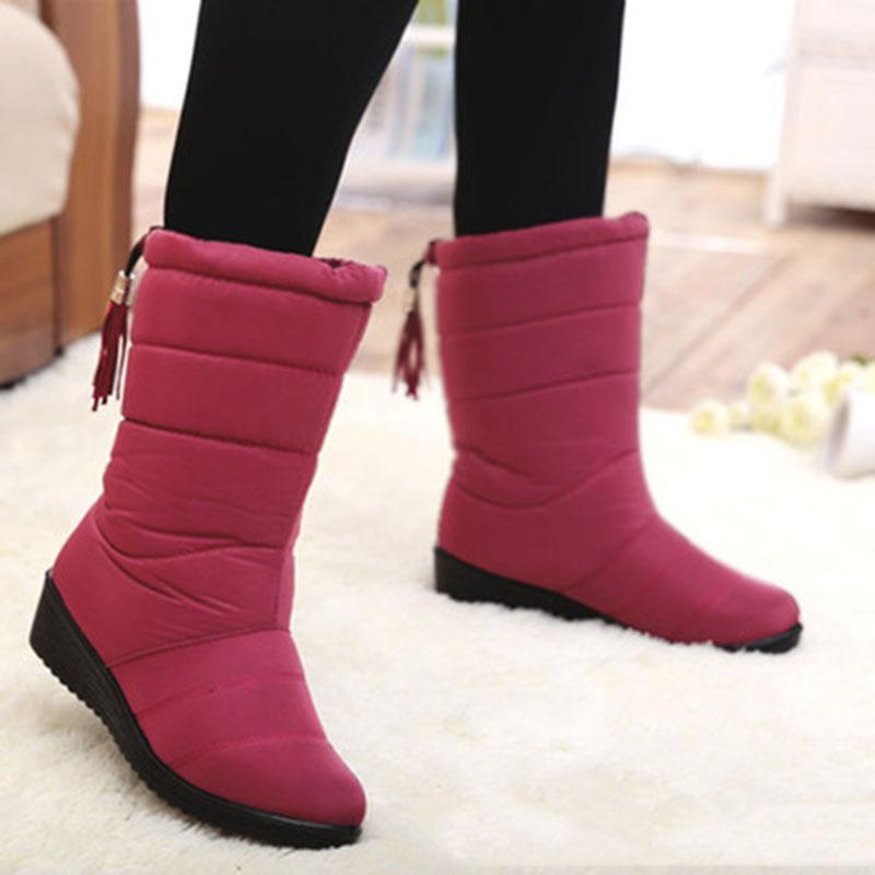 

Boots Women Fashion Winter Shoes Women Snow Boots Waterproof Female Winter Shoes For SHOEPGFHNX1, Black
