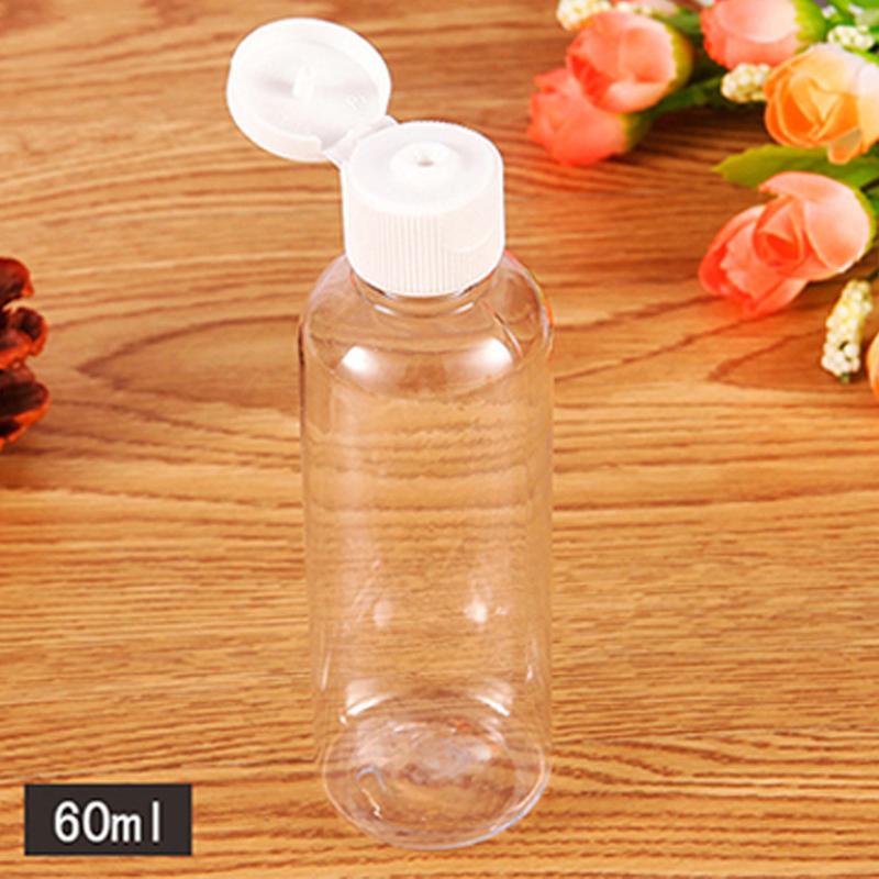 

4pcs 60mlportable Mini Empty Bottle Traveling Refillable Bottle Cover Hand Sanitizer Cosmetic Creamsub #J20