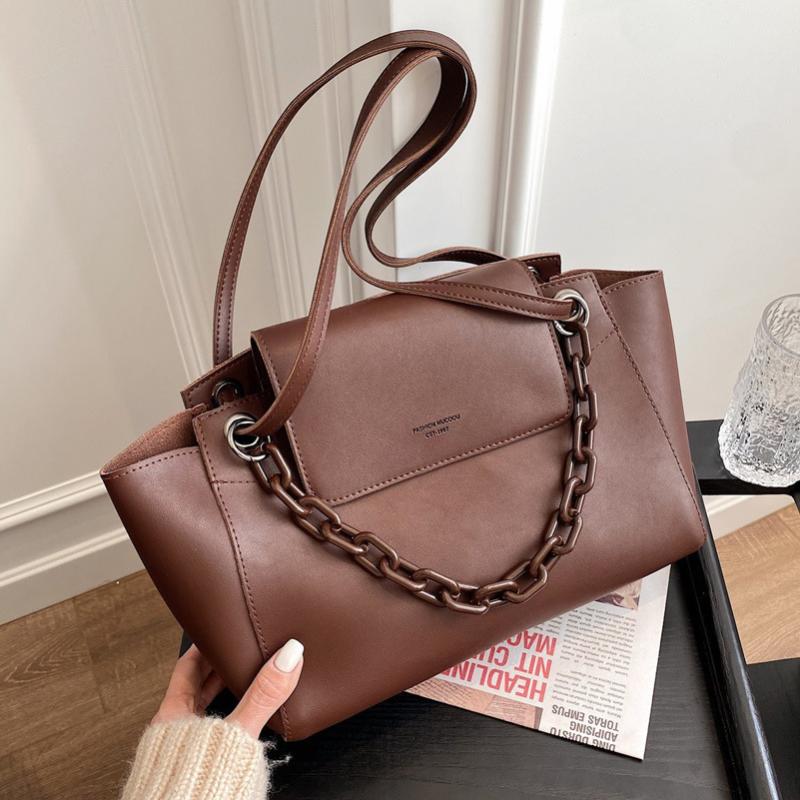 

Fall and winter Latest style Crossbody Bags For Women All-match Luxury Handbag Women Bag Messenger bag Chain PU Leather Shipping, Black