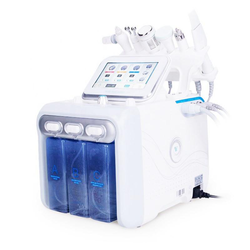 Microdermabrasion Skin Reproduction 6 in 1 hydrafacial Water Oxygen jet peeling facial machine Deep Cleansing Exfoliating vaccum blackhead remover
