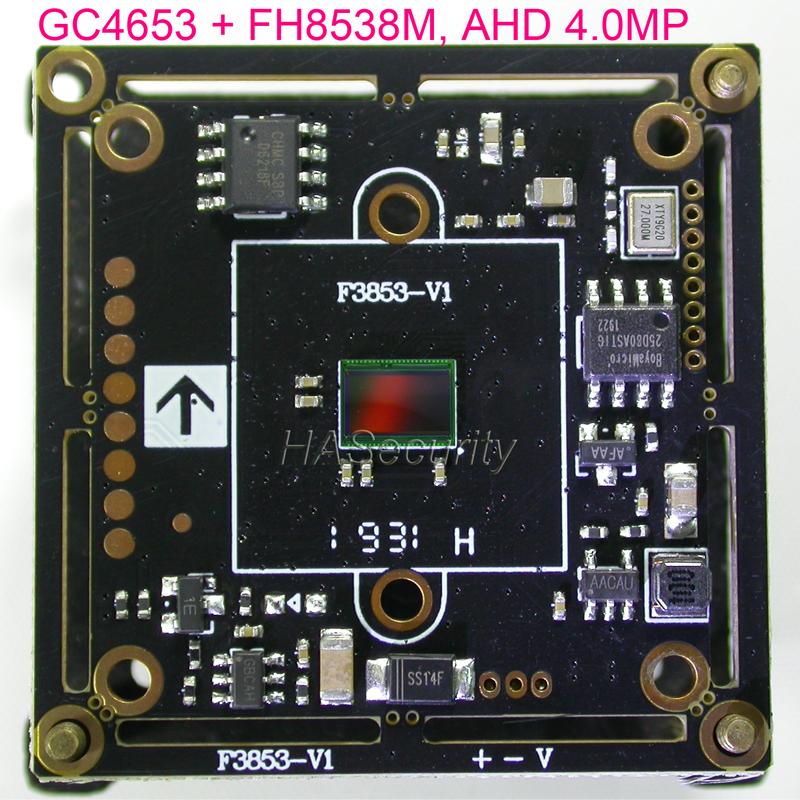 

AHD 4.0MP , 4MP, 1/3" GalaxyCore GC4653 CMOS + FH8538 CCTV camera PCB board module (optional cable