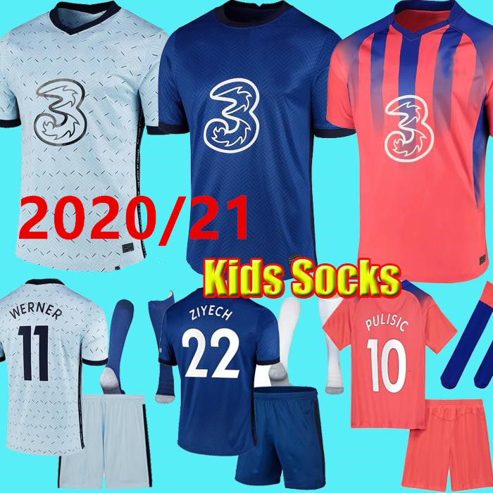 

2020/21 CFC PULISIC ZIYECH HAVERTZ KANTE WERNER ABRAHAM CHILWELL MOUNT JORGINHO soccer jersey 2020 2021 GIROUD football shirt 20 21kids kit, Brown