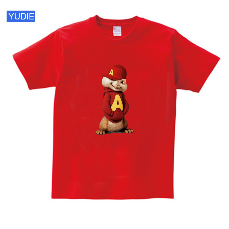 

kids t shirts for boys girls Short Sleeve Alvin and the Chipmunks boys tops girls tops Costume Alvin Costume kids black shirts Y200704, Kids t shirts black