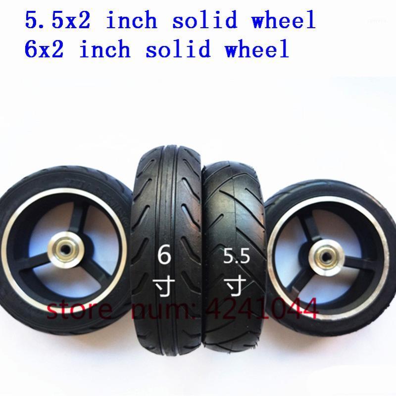 

5/5.5 /6 inch solid wheels 5'' 5.5x2 145x40 6x2 solid tyre tire and alloy rim for Fast wheel F0,jackhot,Nes carbon fiber scooter1