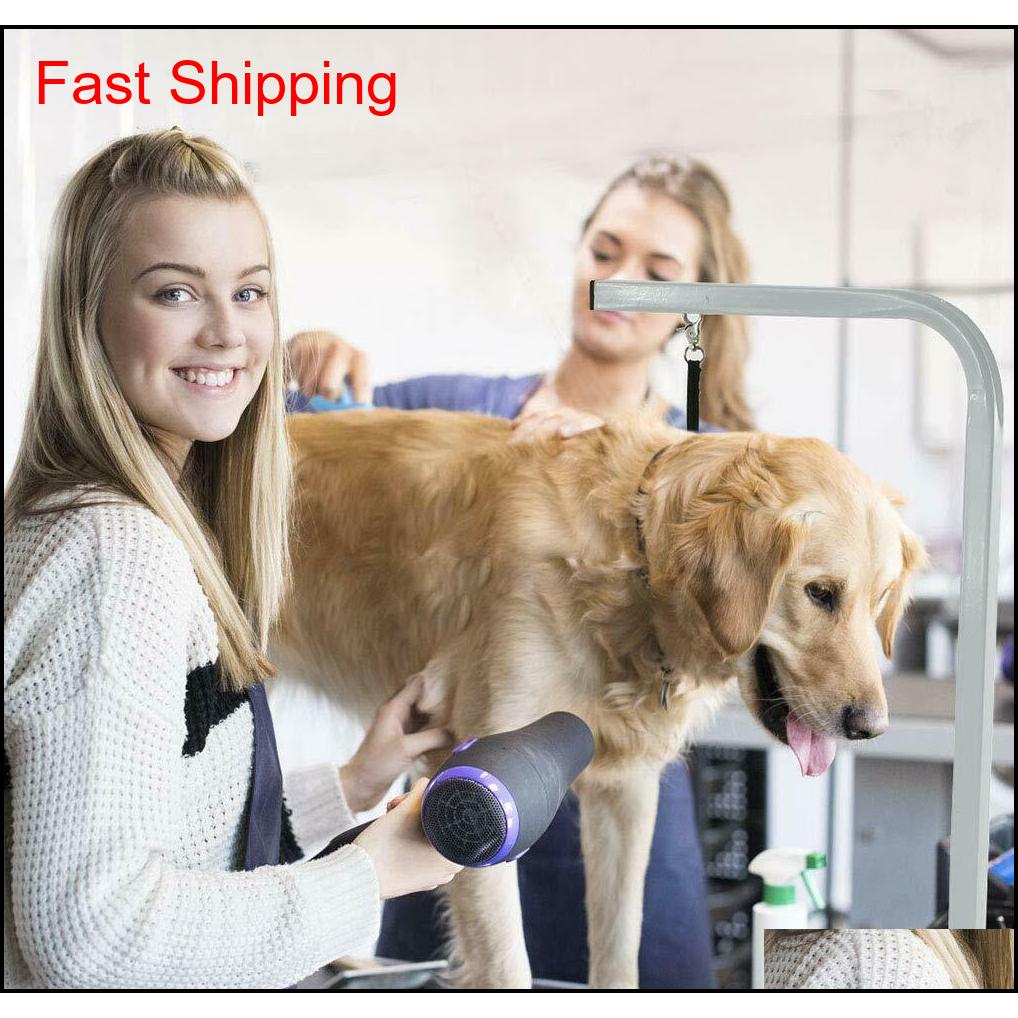 

New 32" Bestpet Large Adjustable Pet Dog Grooming Table qylqlm yh_pack, White