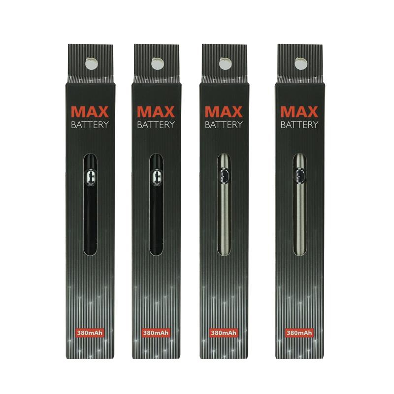 

Max Preheat Variable Voltage Vertex Vape Battery Pen with USB Charger 380mAh 510 Thread Battery Vape Pen for Atomizers Cartridges