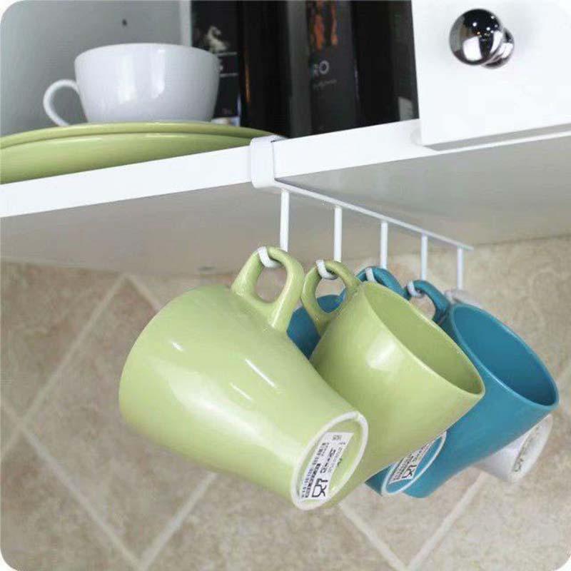 

Multi-Purpose Metal Hooks Black White Cooking Utensils Organizers Kitchen Bathroom Wardrobe Sundries Organizer