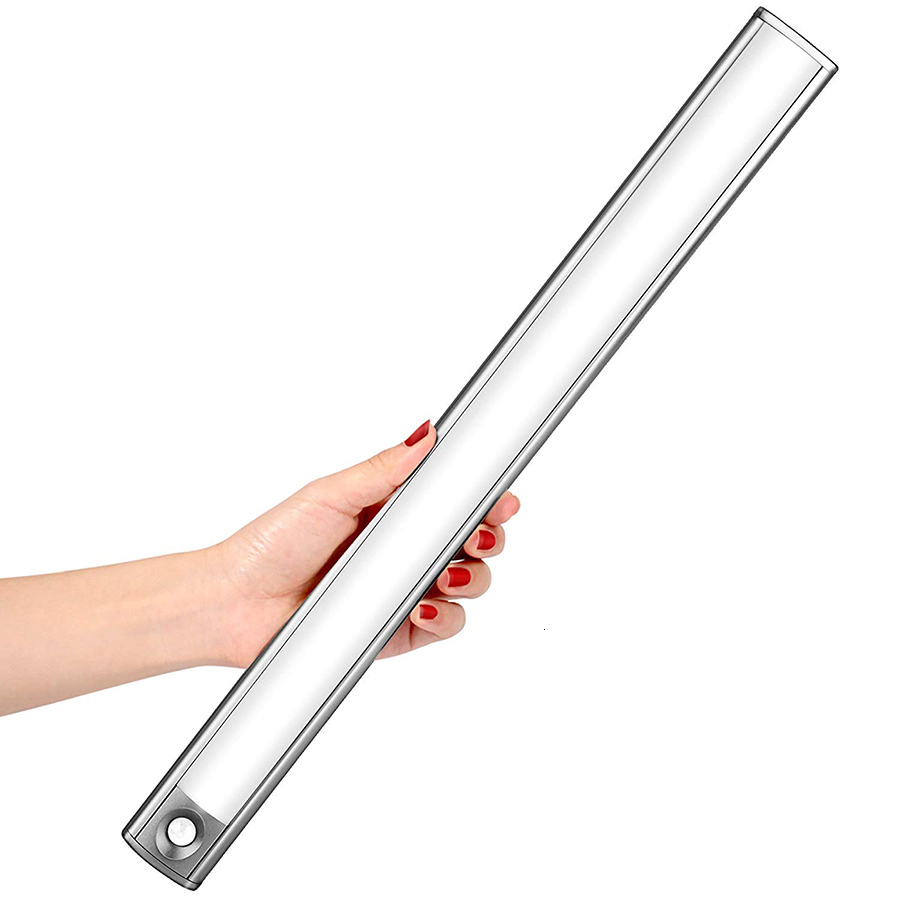 

2021 New 15/33leds under Cabinet Usb Rechargeable Pir Motion Sensor Led Closet Light Aluminum Night Lighting for Wardrobe Pantry Te9a