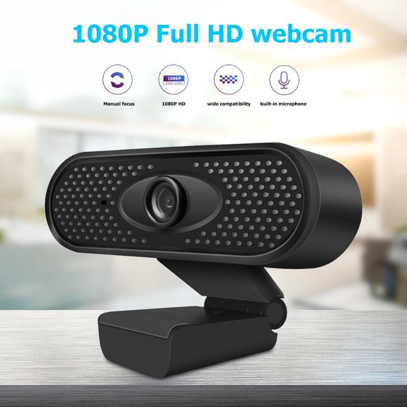 

1080P Webcam Widescreen Video Work Home Accessories Built-in HD Microphone Manual Focus USB Beauty Web Camera for PC1