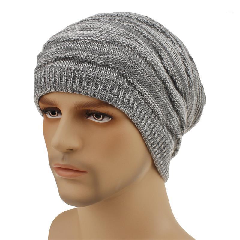 

The New Unisex Thickened Warm Knitted Hat With Velvet Inside and Another Patterned Cap, Casual and Versatile Hat1
