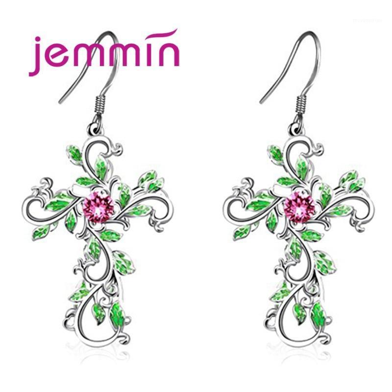 

Newest 925 Sterling Silver Fashion Charm Earrings For Girls Women Shiny Crystal Gifts Elegant Party Wholesale1