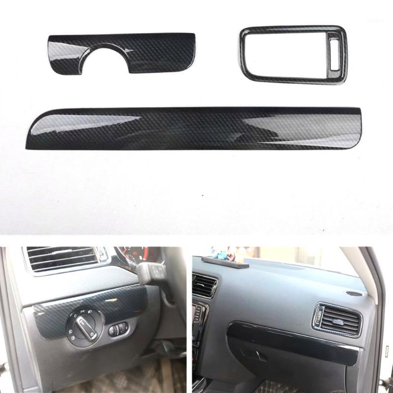 

3Pcs/set Car Dashboard Left and Right Decoration Strips Stickers For Sagitar 2015-2018 LHD ABS Car Styling1