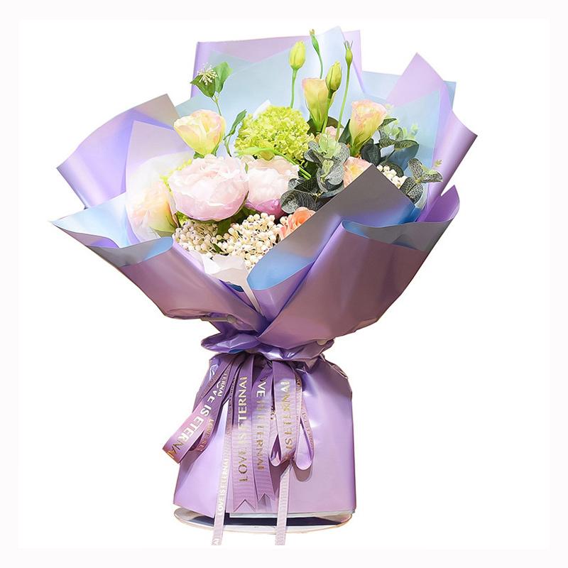 

Glitter Waterproof Plastic Wedding Party Flower Gift Packaging Material DIY Bouquet Wrapping Decorative Paper 20 Sheets/Pack