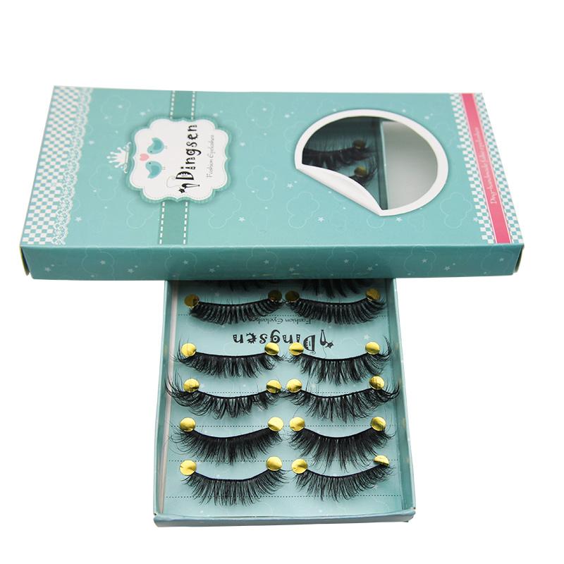 

10 Pairs 3D Mix Long Cross False Eyelashes Makeup Natural Fake Thick Black Eye Lashes Makeup Extension Eyelashes