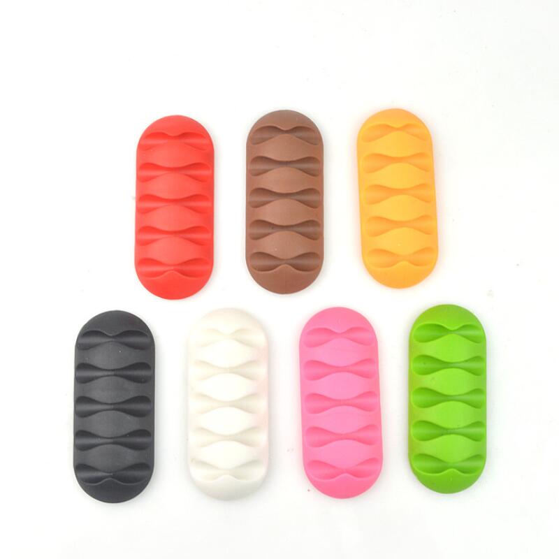 

New Cable Drop Clip Desk Tidy Organiser Wire Cord Lead USB Charger Holder Fixer Wholesale LX4209