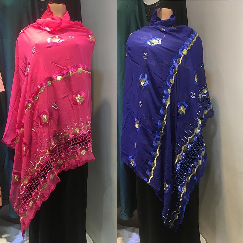 

Saudi Thobe African Muslim Traditional Cotton Shawl Wrap Cording Embroidery Scarf Diamond Wave Plain Hijabs Chemincal Lace Stol