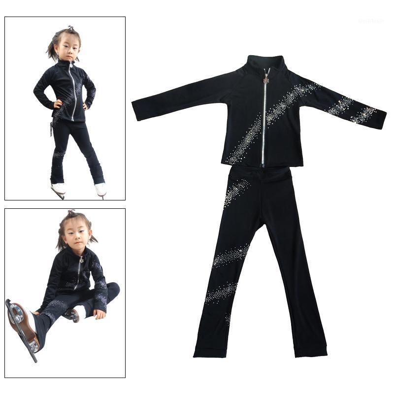 

Figure Skating Outfit Soft Skate Pants Jacket Dancing Leggings Pants Coat1, As pic