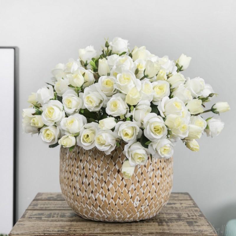 

Korean style 15 head artificial rose bouquet wedding scene layout fake flower Christmas day party DIY decoration birthday Gift1