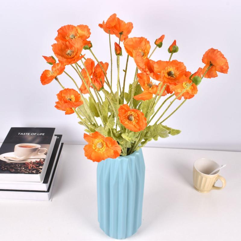 

Artificial Poppy Flowers Corn Poppies Decorative SilkSake Wedding Hholiday Bridal Bouquet Home Party Decor Bridesmaid Bouquets, A041