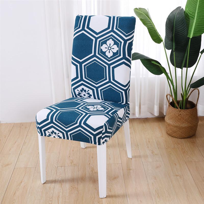 

Modern Style Printed Chair Cover Elastic Spandex Seat Case Chair Slipcovers For Dining Hotel Banquet Wedding Universal Covers