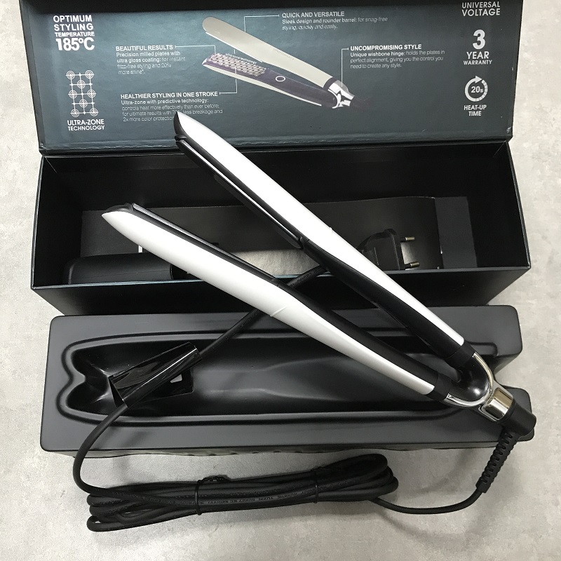 

High quality Hair Straighteners Professional Styler Flat Hair Iron Straightener Hair Styling tool Black and white in stock
