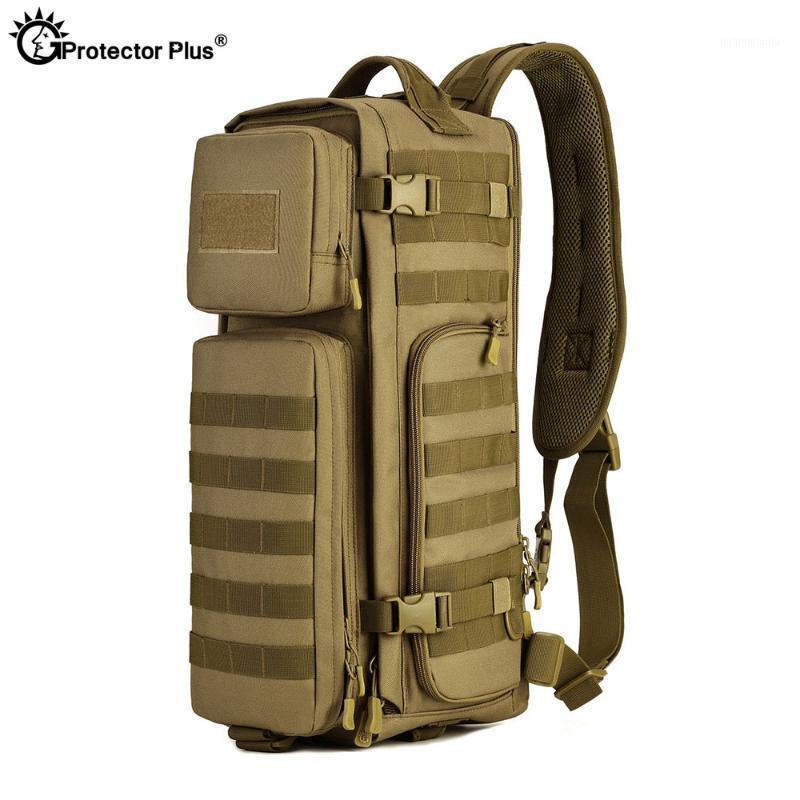 

PROTECTOR PLUS Tactical Fan Airborne Bag Outdoor Multi-function Large Shoulder Backpack Durable Hiking Assault bag1, Cb