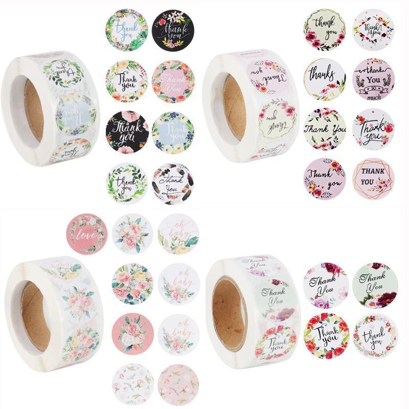 

500pcs Thank You print paper Stickers gift bags Seal Labels Scrapbook Handmade Sticker packing Bag stickers Christmas decor1