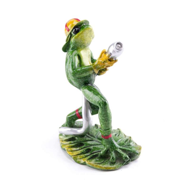 

Resin Firefighter Frog Fireman Glazed Figurine Fire Man Model Sculpture Study Bedroom Garden Ornament Decoration Crafts