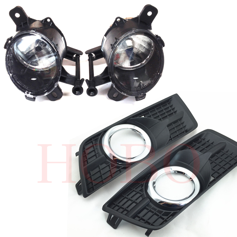 

Car Front Left Right Side Fog Light Lamp Trim Frame COVER Bulbs For Cadillac SRX 2010-2016
