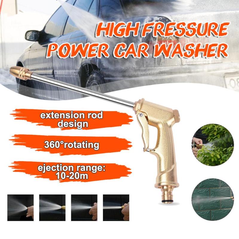 

Electroplating High-pressure Water Gun -plated Nozzle Sprayer Watering Spray Cleaning Tool, 1pc